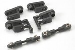Traxxas 5345R Servo horns, steering, long (2), short (2)/ linkage, steering (3x20mm turnbuckle) (2)/ rod ends (short) (4)/ hollow balls (4)