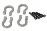 Traxxas 8234 Bumper D-rings, gray (front or rear)/ 2x12 CS (4)