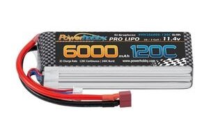 Powerhobby PHB3S6000120CDEANS 3s 11.4V 6000mah 120c Graphne + HV Lipo Battery w Deans Plug