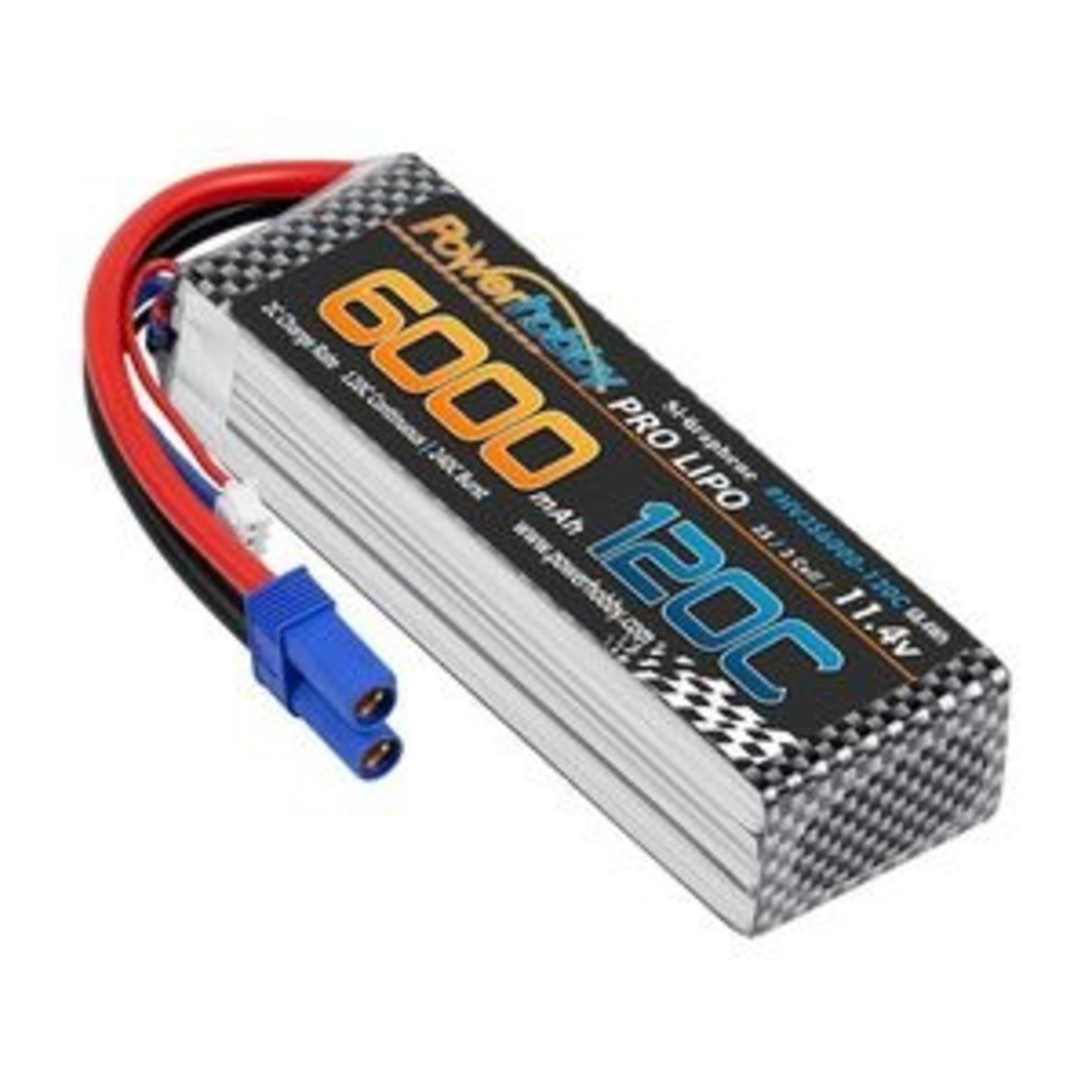 Power Hobby PHB3S6000120CEC5   3s 11.4V 6000mah 120c Graphne + HV Lipo Battery w EC5 Plug