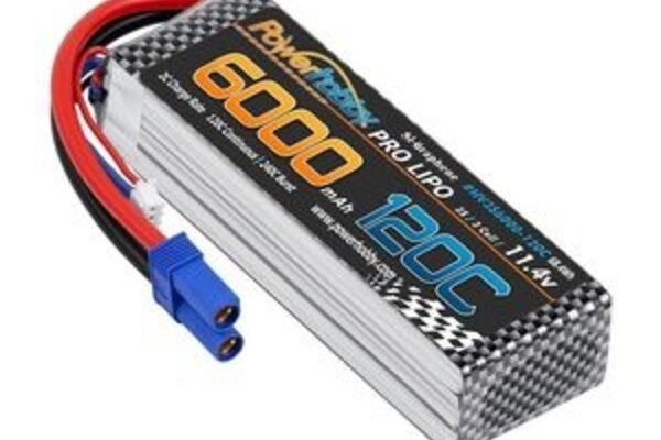 Powerhobby PHB3S6000120CEC5   3s 11.4V 6000mah 120c Graphne + HV Lipo Battery w EC5 Plug