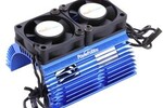 Powerhobby PHBPH1289BLUE   Power Hobby Heat Sink W/ Twin Tornado High Speed Fans