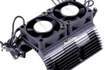 Powerhobby PHBPH1289BLACK  Power Hobby Heat Sink W/ Twin Tornado High Speed Fans