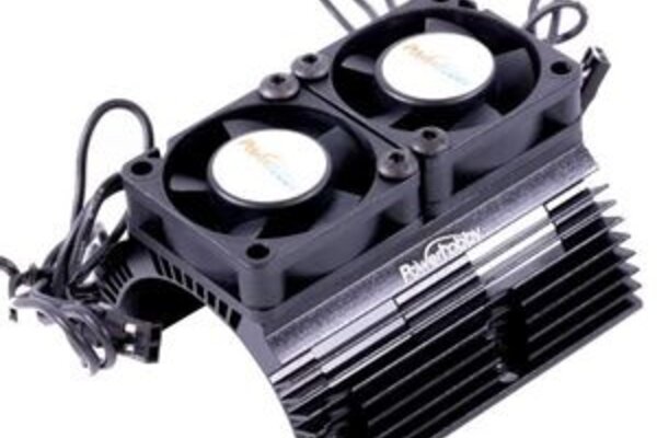 Powerhobby PHBPH1289BLACK  Power Hobby Heat Sink W/ Twin Tornado High Speed Fans