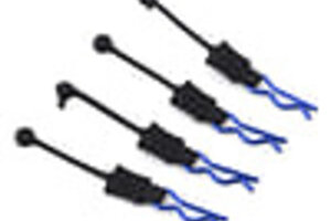 Hot Racing HRABWP39E06   Body Clip Retainers, for 1/8th Scale, Blue (4pcs)