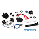 Traxxas 8038 LED light set, complete with power supply (contains headlights, tail lights, side marker lights, distribution block, and power supply) (fits #8130 body)