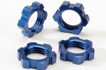 Traxxas Wheel nuts, splined, 17mm (blue-anodized) (4)