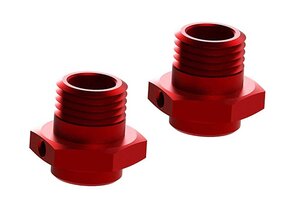 ARRMA AR310484   Wheel Hex Alumn 17mm/16.5mm Red (2)