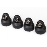 Traxxas 8361 Shock caps (black) (4) (assembled with hollow balls)
