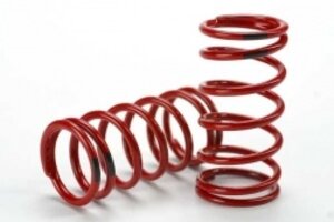 Traxxas 5441 Spring, shock (red) (GTR) (4.4 rate black) (1 pair)
