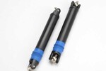 Traxxas 5550 Half shaft set, left or right (internal splined half shaft/ external splined half shaft/ rubber boot/ metal U-joints) (assembled with glued boot) (2 assemblies)