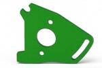 Traxxas 7490G Plate, motor, green Traxxas 7490G Plate, motor, green