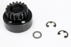 Traxxas 5217 Clutch bell (17-tooth)/5x8x0.5mm fiber washer (2)/ 5mm e-clip (requires 5x11x4mm ball bearings part #4611) (1.0 metric pitch)