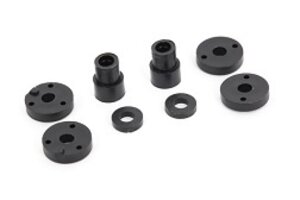Traxxas 2669 Piston head set (2-hole (2)/ 3-hole (2))/ shock mounting bushings & washers (2) (Big Bore Shocks)