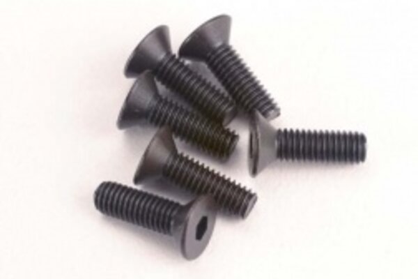 Traxxas 2551 Screws, 3x10mm countersunk machine (6) (hex drive)