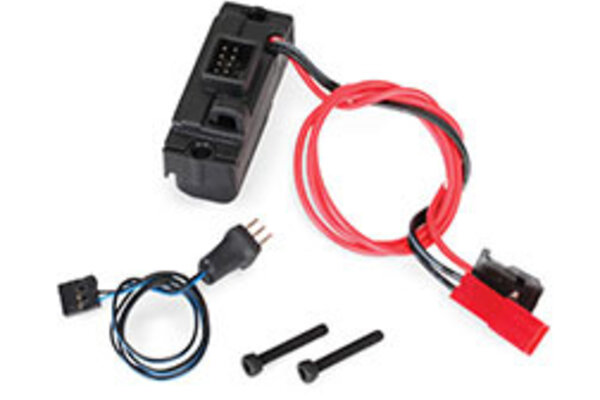 Traxxas 8028 LED lights, power supply (regulated, 3V, 0.5-amp)/ 3-in-1 wire harness