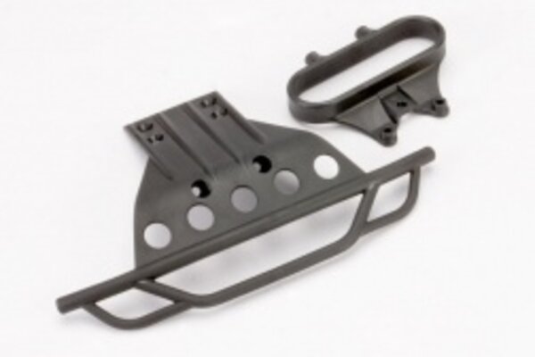 Traxxas 5835 Bumper, front/ bumper mount, front (black)