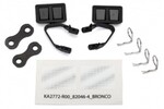 Traxxas 8073 Mirrors, side, black (left & right)/ retainers (2)/ body clips (4) (fits #8010 body)