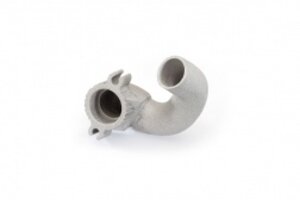 Traxxas 5140 Header, aluminum (T-Maxx®) (for rear exhaust engines only) (TRX 2.5, 2.5R, 3.3)