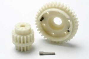 Traxxas 5384 Gear set, 2-speed wide ratio (2nd speed gear 38T, 13T-18T input gears, hardware)