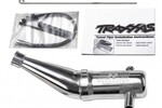 Traxxas 5487 Tuned pipe, Resonator, R.O.A.R. legal (aluminum, double-chamber) (fits T-Maxx® vehicles with TRX® Racing Engines)