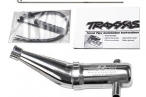 Traxxas 5487 Tuned pipe, Resonator, R.O.A.R. legal (aluminum, double-chamber) (fits T-Maxx® vehicles with TRX® Racing Engines)