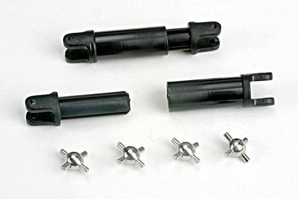 Traxxas 1651 Half-shafts (internal-splined (2)/external-splined (2))/ metal U-joints (4)