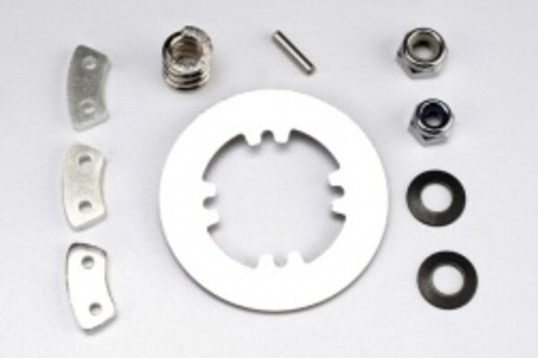 Traxxas 5352R Rebuild kit (heavy duty), slipper clutch (steel disc/ aluminum friction pads (3)/ spring (1)/ 2x9.8mm pin/ 5x8mm MW/ 5.0mm NL (1)/ 4.0mm NL (1))