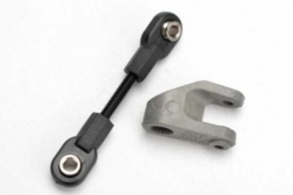 Traxxas 5545 Servo horn, steering/ linkage, steering (3x30 threaded rod)/ rod ends (2)/ hollow balls (2)
