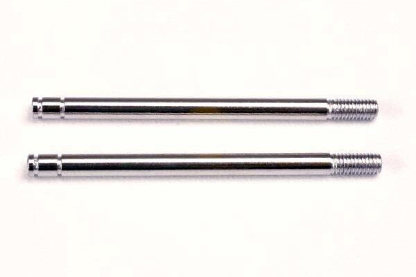 Traxxas 1664 Shock shafts, steel, chrome finish (long) (2)