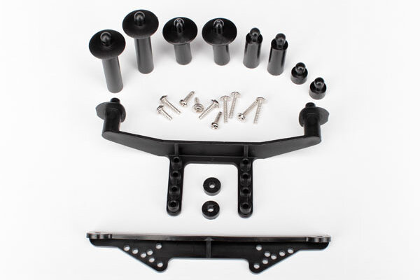 Traxxas 1914R  BDY MNT BLK POST EXTN HDWR