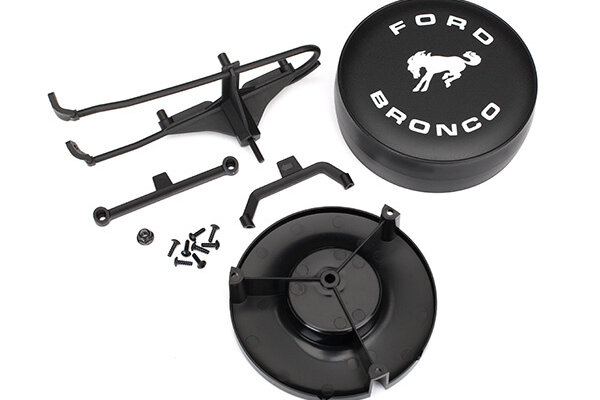 Traxxas 8074 Spare tire mount/ mounting bracket/ spare tire cover/ mounting hardware