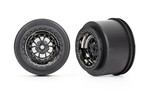 Traxxas 9473X Wheels, Weld black chrome (rear) (2)