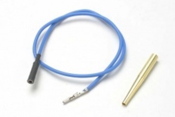 Traxxas 4581X Lead wire, glow plug (blue) (EZ-Start® and EZ-Start® 2)/ molex pin extractor (use where glow plug wire does not have bullet connector)