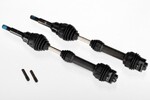 Traxxas 6851R Driveshafts, front, steel-spline constant-velocity (complete assembly) (2) Traxxas 6851R Driveshafts, front, steel-spline constant-velocity (complete assembly) (2)