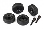 Traxxas 4976  Wheels (4)/ mounting screws (2) (for standard wheelie bar)