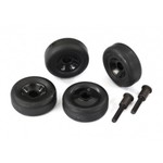 Traxxas 4976  Wheels (4)/ mounting screws (2) (for standard wheelie bar)