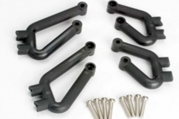 Traxxas 4936 Bumper mounts, front (l&r)/ bumper mounts, rear (l&r)/ 3x12mm RHM screws (8)