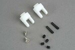 Traxxas 4628 Differential output yokes (2)/ 3x5mm countersunk screws (2)/ 3mm set (set) screws (4)