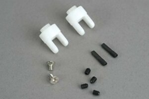Traxxas 4628 Differential output yokes (2)/ 3x5mm countersunk screws (2)/ 3mm set (set) screws (4)