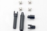 Traxxas 7056 Half shafts, center front (1), center rear (1) (internal splined half shafts (2)/external splined half shaft) (2))/ metal u-joints (4)