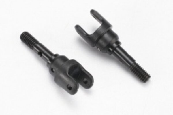 Traxxas 7054 Stub axle, steel (2)/ yokes (2) (assembled)