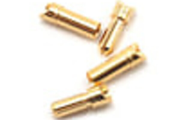Protek RC PTK5031  3.5mm Super Bullet Gold Connectors (2 Male / 2 Female)