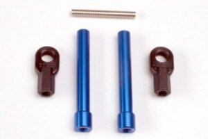 Traxxas 4944 Bellcrank posts, aluminum (2)/ steering link threaded rod (3x25mm)/ long rod ends (2)