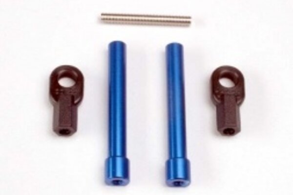 Traxxas 4944 Bellcrank posts, aluminum (2)/ steering link threaded rod (3x25mm)/ long rod ends (2)