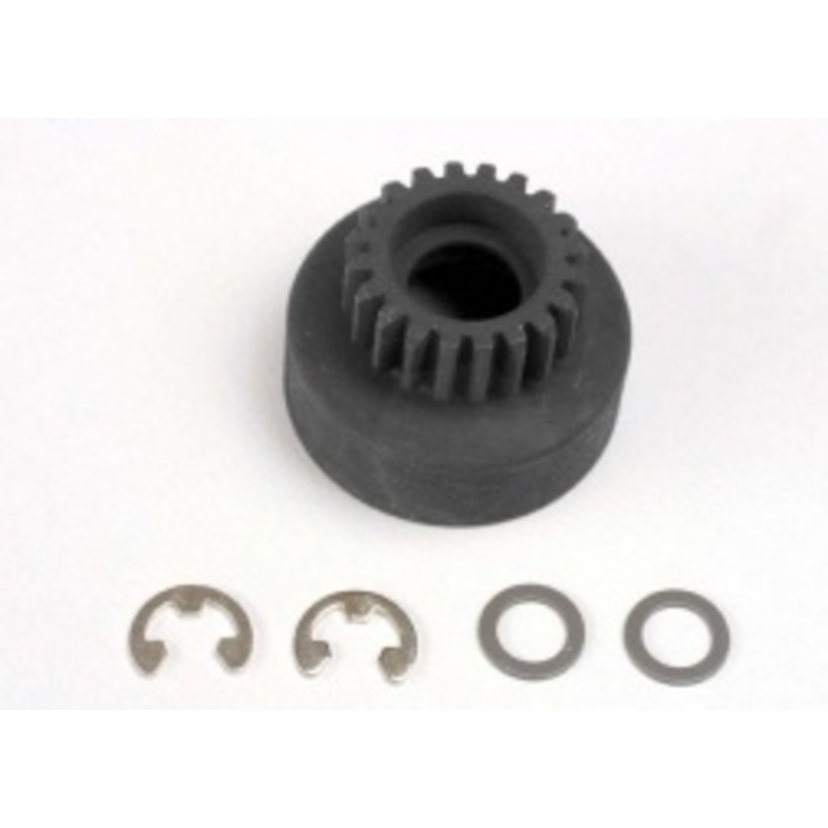 Traxxas 4120 Clutch bell, (20-tooth)/ 5x8x0.5mm fiber washer (2)/ 5mm E-clip (requires #4611-ball bearings, 5x11x4mm (2)