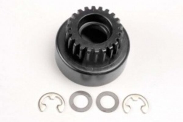 Traxxas 4122 Clutch bell, (22-tooth)/ 5x8x0.5mm fiber washer (2)/ 5mm E-clip (requires #4611-ball bearings, 5x11x4mm (2))