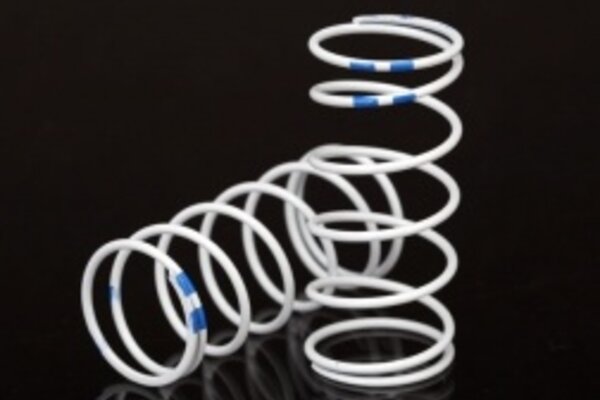 Traxxas 7448 Spring, shock, white (GTR long) (0.892 rate blue) (1 pair)