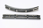 Traxxas 3926 Bumpers, black chrome (f&r)