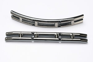 Traxxas 3926 Bumpers, black chrome (f&r)